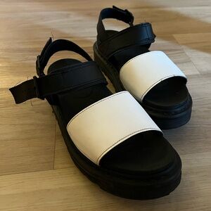 Doc Martens Black & White Platform Sandal